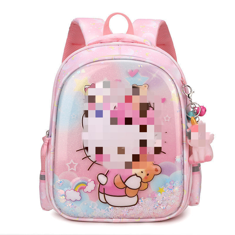 Children's Schoolbags Cartoon Cute Kuromi Baby Kindergarten Backpack Burden-Reducing Primary School Students First and Second Grade Backpack