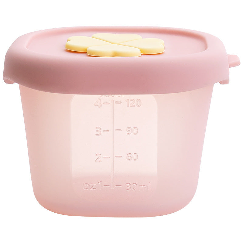 Baby Silicone Food Storage Container, Baby Puree Freezer Box, Meat Puree Freezing Tray, Portion Ice Cube Mold, Independent Storage, Baby Food Freezing Grid