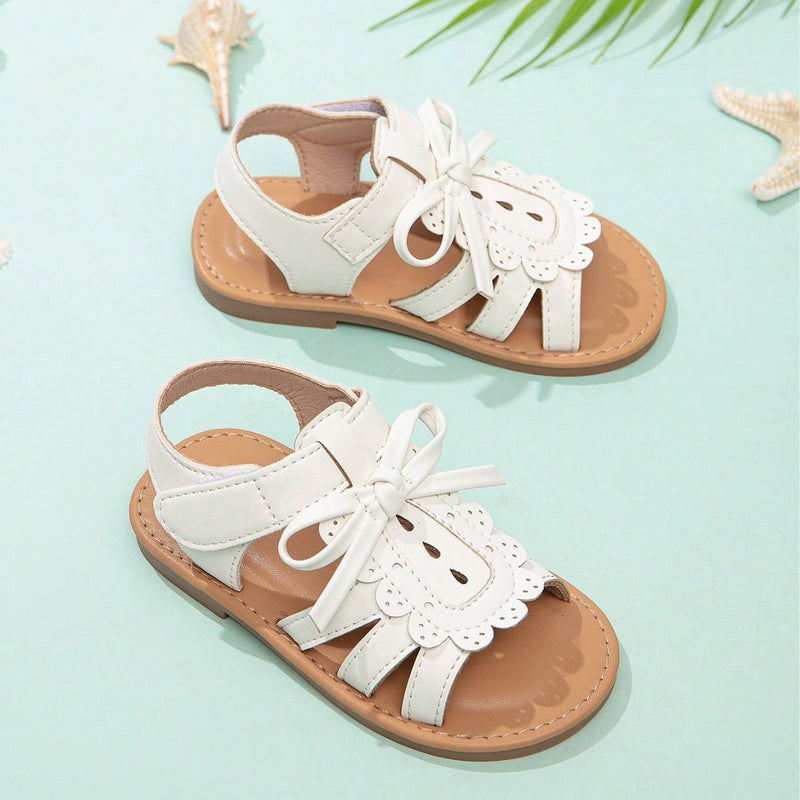 Bow-Decor Sandals for Girls, Kids Girls Summer 2026 New Style, Cute Beach Shoes for Little Girls