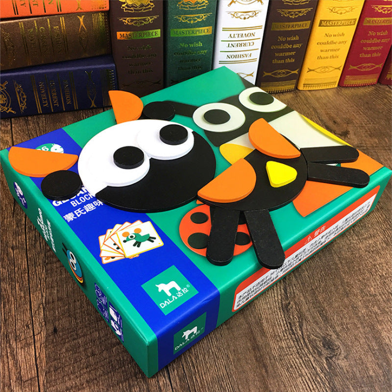 Montessori Puzzle Early Education Tangram Children's Educational Toys Animal 3D Puzzle Baby Kindergarten Gift Wholesale