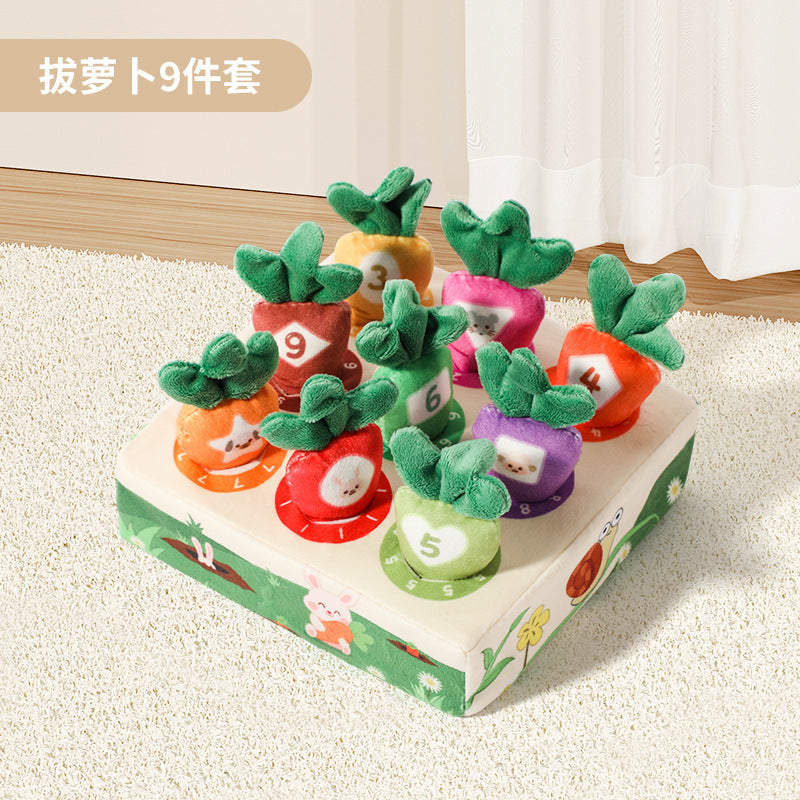 Pull the Turnip Baby Toy Tissue Box Teether for Infants and Toddlers—Chewable, Realistic “Tear-Not” Play for Boys