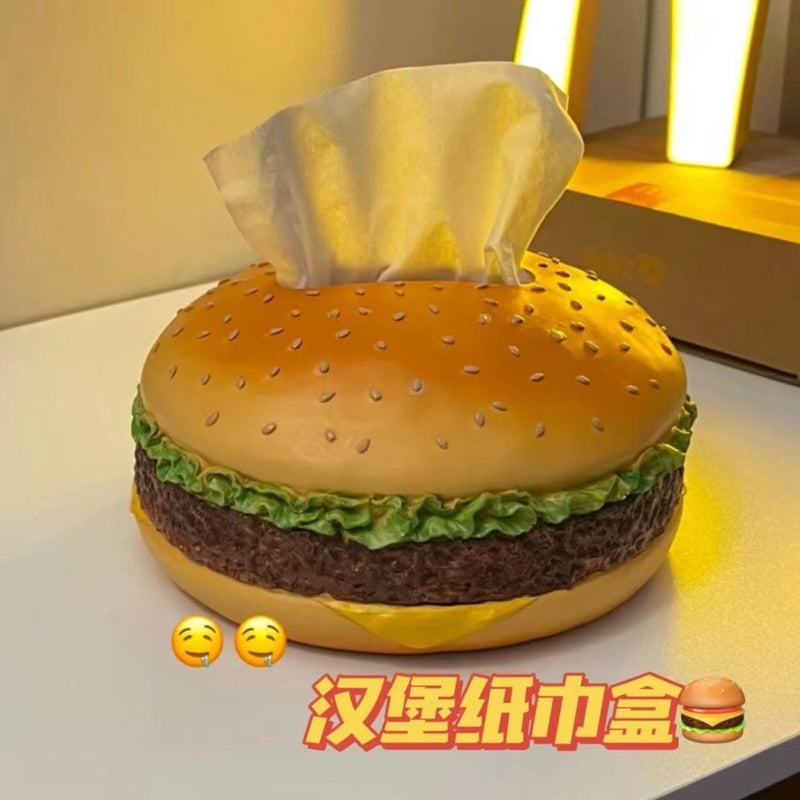 Hamburg Tissue Box Creative Retro Living Room Furniture Paper Box Fun Decorations Decoration Paper Box
