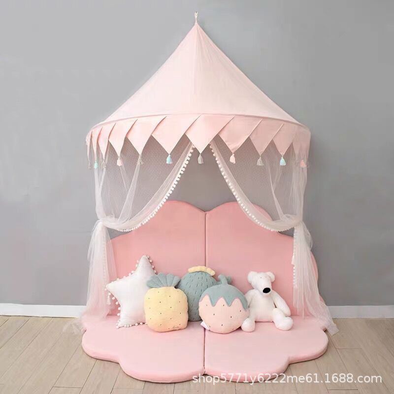 ins children's tent kindergarten huanchuang indoor princess room wall hanging bedside decoration bed curtain reading corner reading area