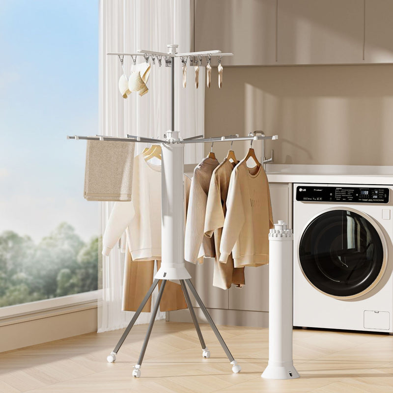 Bestselling Octopus Foldable Clothes Drying Rack, Balcony Household Floor-Standing Multi-Function Mobile Laundry Hanger for Drying Clothes & Blankets