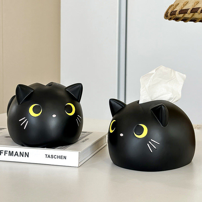 Creative Cute Tissue Box Paper Box Household Living Room Desktop High-end Light Luxury Car Napkin Advanced Sense Tissue Box