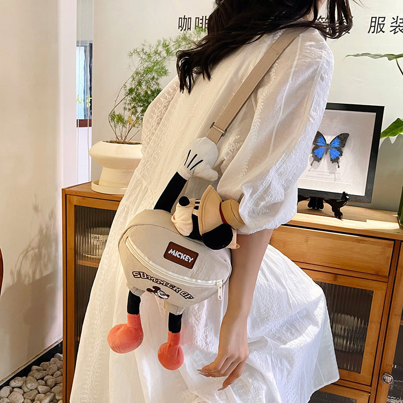 New Summer Hot-Selling Cute Mickey Mini Bag—Happy Camping Crossbody Bag, Everyday Versatile Fashion Travel Mini Backpack