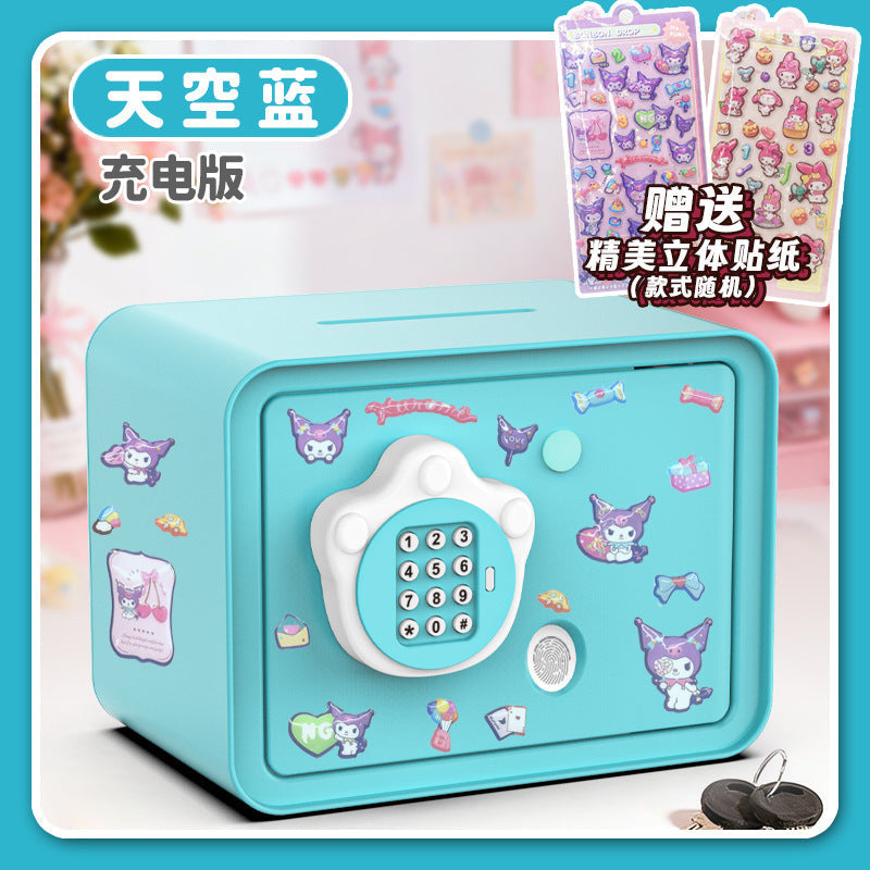 Money Bank Cabinet 2026 New Kids Girls “In Only” Safe Deposit Box with Lock, Password Box, Large-Capacity Savings Box