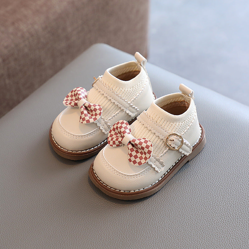 New Spring-Autumn Baby First-Walker Shoes, 1-2-3 Years Girl Princess Flats, Soft-Soled Mary Jane Sneakers, Wholesale Drop Shipping