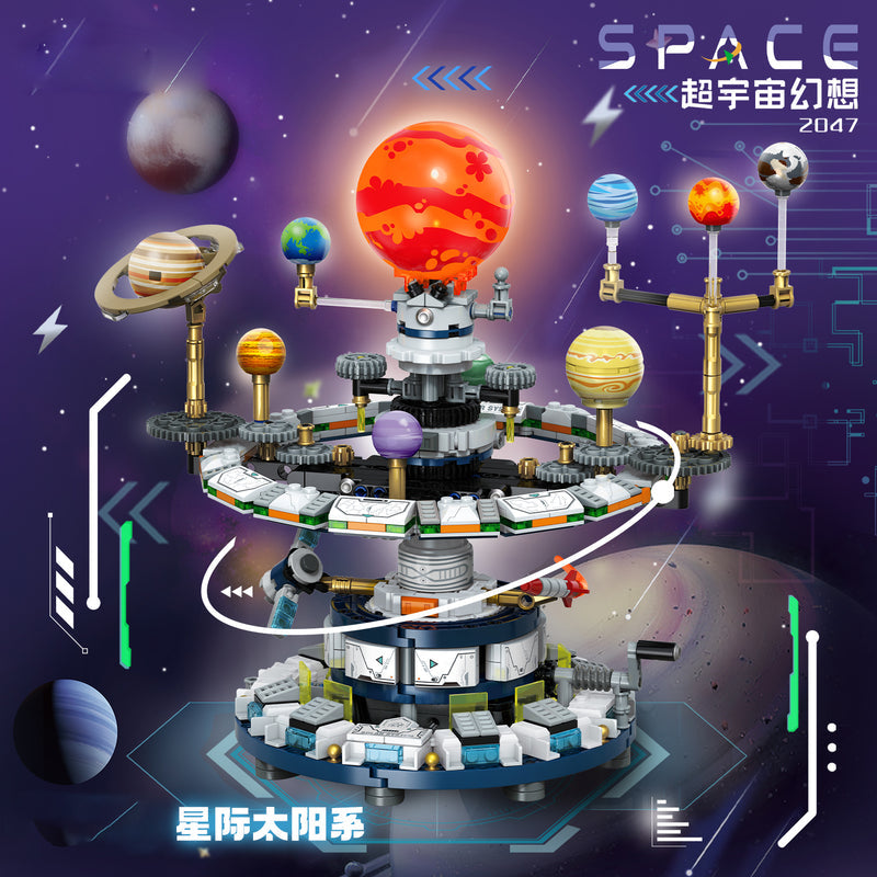 6-Year-Old New Solar System Building Blocks Eight Planets Universe Planet Boys' Assembly Toys Children's Assembly Toys
