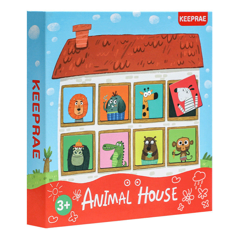 Magnetic Animal Home Children's Shadow Matching Game Color Enlightenment Cognition Early Education Logical Thinking Training Toy