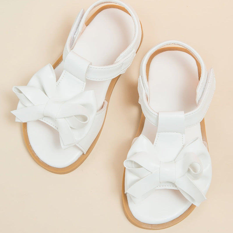 Summer New Arrival for Girls’ Cross-Border E-Commerce: Sweet Butterfly Bow Princess Sandals with Open-Toe, Comfortable & Casual