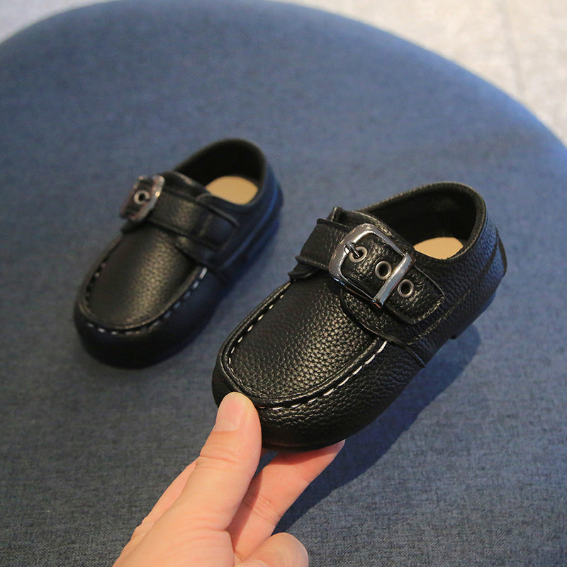 2026 New Cross-Border Model Non-Slip Baby Shoes for Ages 0-1-3, Spring and Autumn New Children's Leather Shoes, Boys' Loafers
