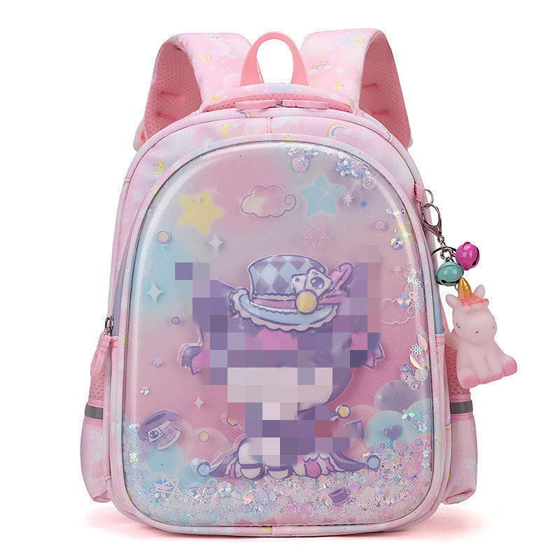 Children's Schoolbags Cartoon Cute Kuromi Baby Kindergarten Backpack Burden-Reducing Primary School Students First and Second Grade Backpack