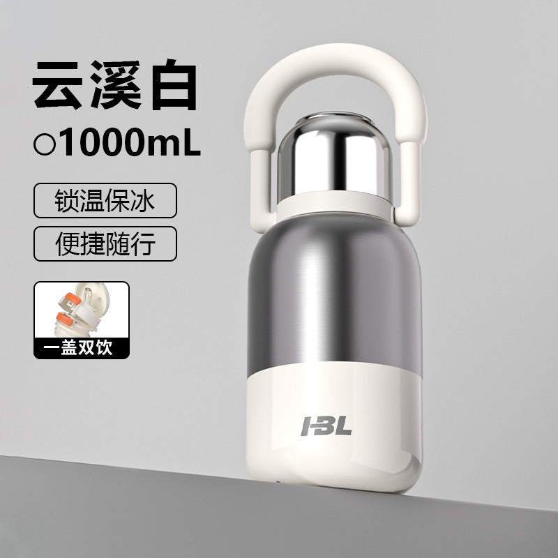 316 stainless steel liner vacuum all-steel thermal Pot Men's outdoor travel mountaineering portable large capacity thermal insulation Cup