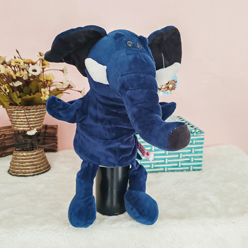 Ventriloquism Animal Hand Puppet Plush Toy Family Interactive Gloves Kindergarten Storytelling Can Open Mouth Doll Rag Doll