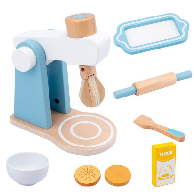 Kids Pretend Play Tea Set & Dessert Set, Role-Play Wooden Toys for Preschool Kindergarten, Imaginative Housekeeping Pretend Play