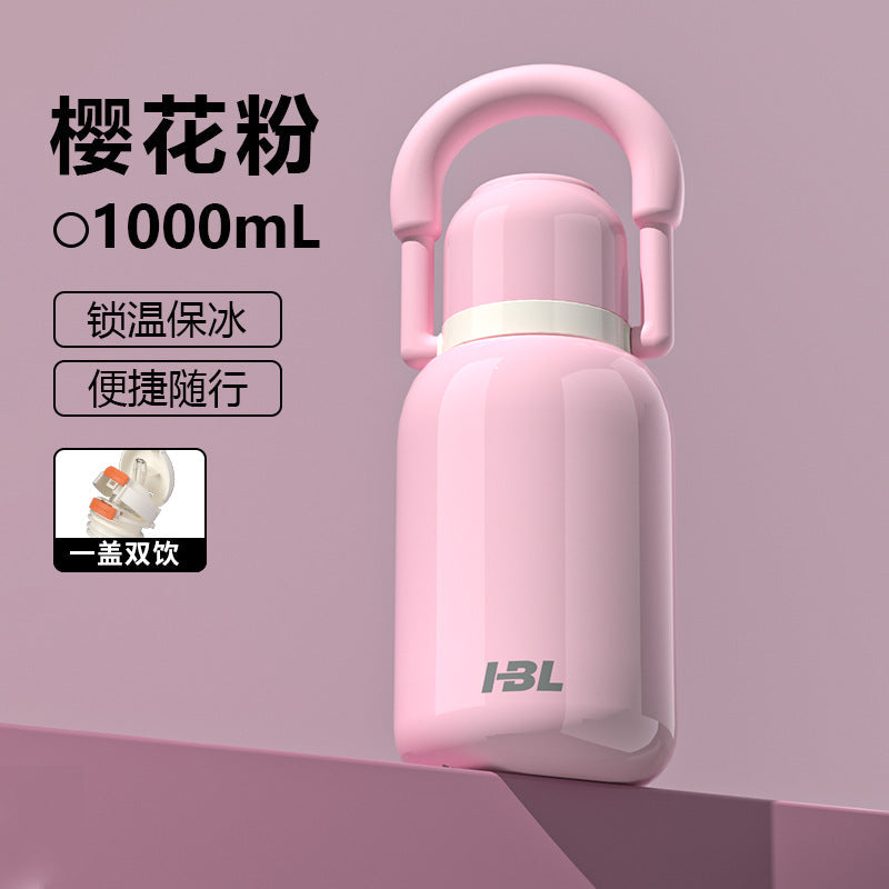 316 stainless steel liner vacuum all-steel thermal Pot Men's outdoor travel mountaineering portable large capacity thermal insulation Cup