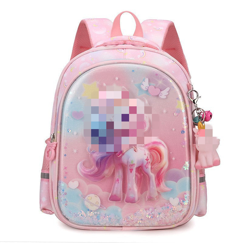 Children's Schoolbags Cartoon Cute Kuromi Baby Kindergarten Backpack Burden-Reducing Primary School Students First and Second Grade Backpack
