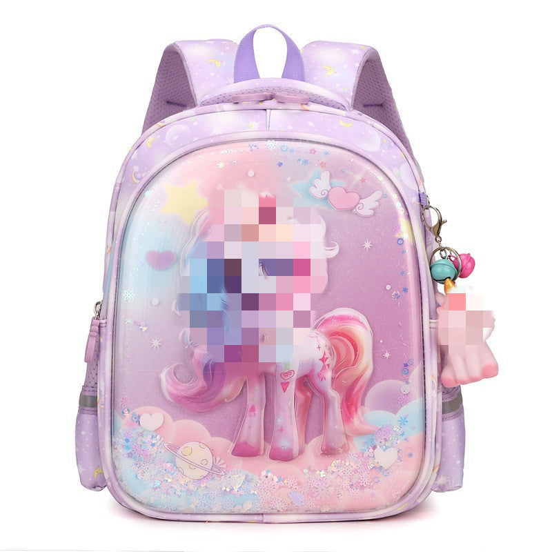 Children's Schoolbags Cartoon Cute Kuromi Baby Kindergarten Backpack Burden-Reducing Primary School Students First and Second Grade Backpack