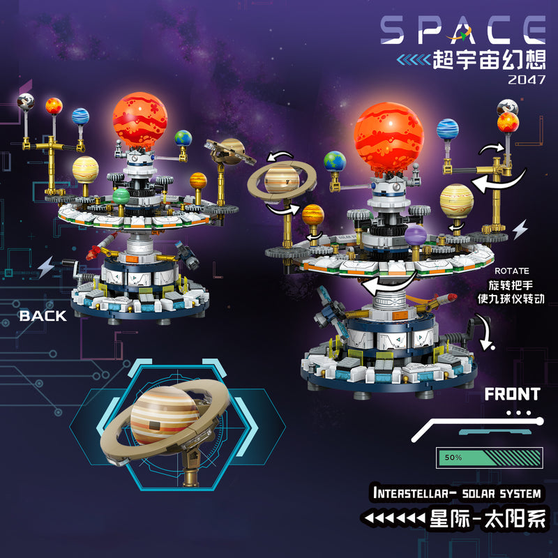 6-Year-Old New Solar System Building Blocks Eight Planets Universe Planet Boys' Assembly Toys Children's Assembly Toys