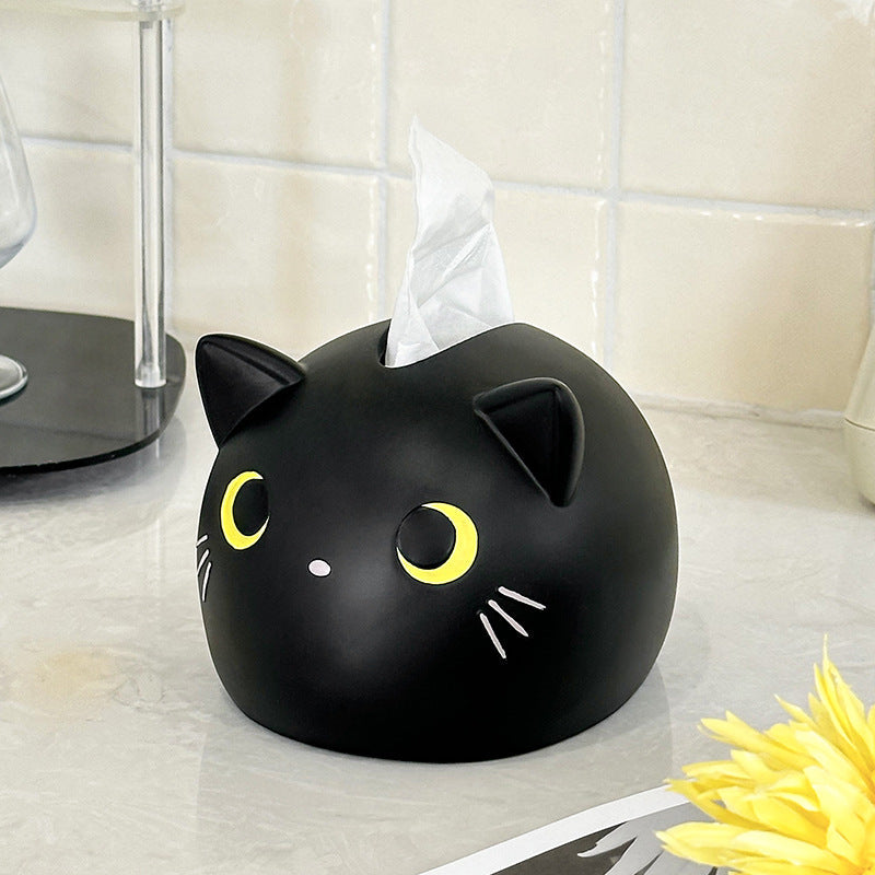 Creative Cute Tissue Box Paper Box Household Living Room Desktop High-end Light Luxury Car Napkin Advanced Sense Tissue Box