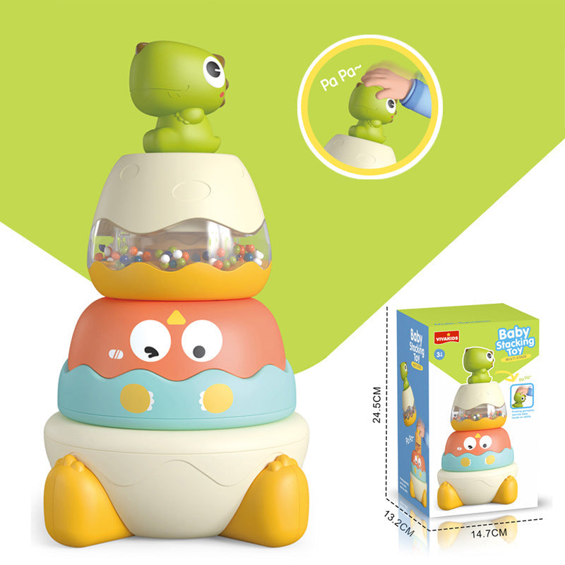 Baby Multi-Function Hand-Crank Rattle Bed Bell with Twisting Sound & Lights, Teething Chew Toy for Ages 0-3, Soothing Newborn Rattle