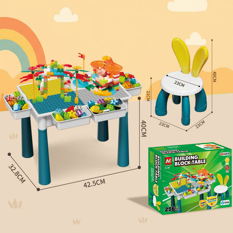 Compatible with a Certain Large Building Block Table, Large Particle Assembly Educational Children's Toy, Multifunctional Learning and Play Table for Babies