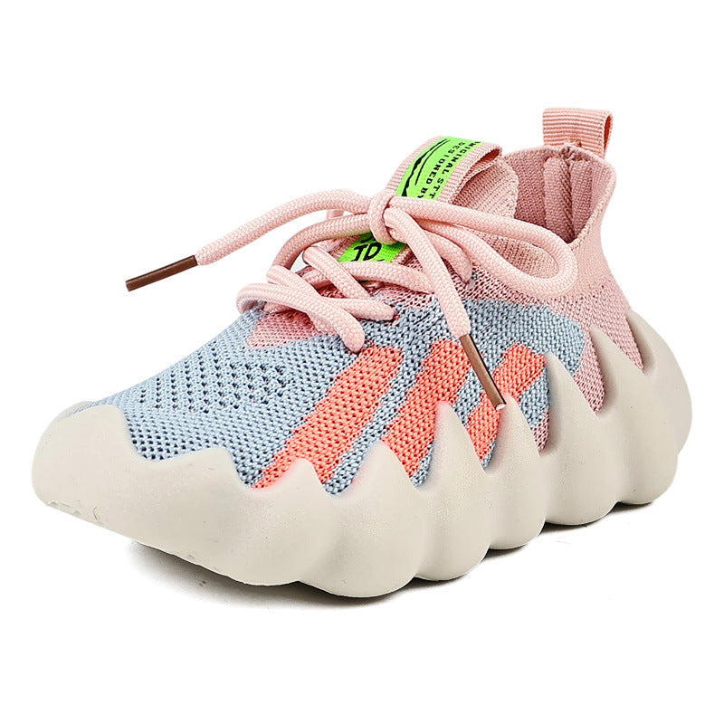 Spring and Autumn Children's Octopus Coconut Shoes Boys' Breathable Sports Shoes Girls' Baby Sock Shoes Casual Versatile