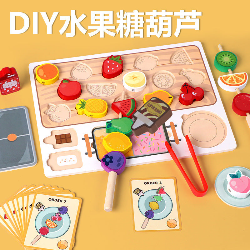 Children's Ice Cream Shop Variety Dessert Plate Role Play Puzzle Early Education Educational Toys Girls' Toys