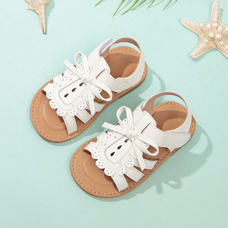 Bow-Decor Sandals for Girls, Kids Girls Summer 2026 New Style, Cute Beach Shoes for Little Girls
