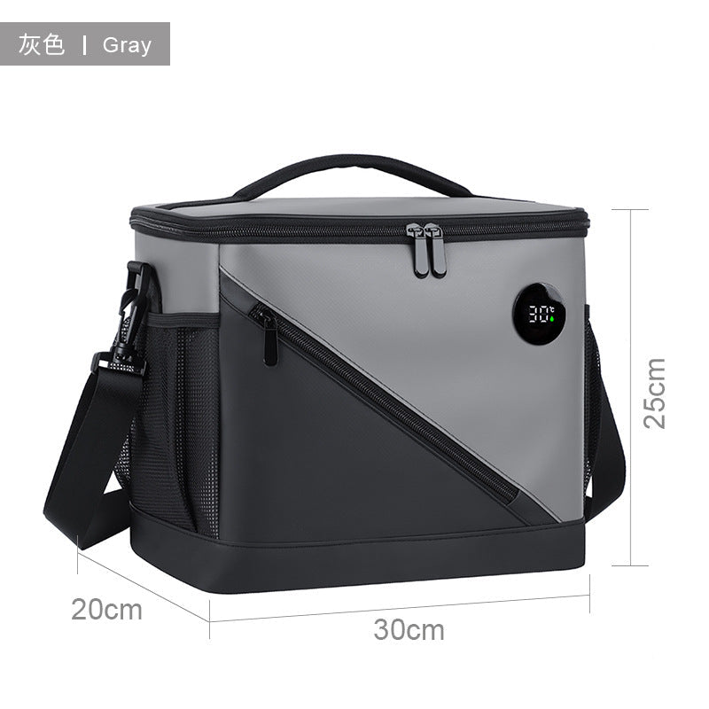 Sufei One-Touch Temperature Display Picnic Bag, Insulated Bag, Sealed and Leak-Proof, Long-Lasting Thermal Insulation and Cold Preservation, Outdoor Camping Travel Ice Bag