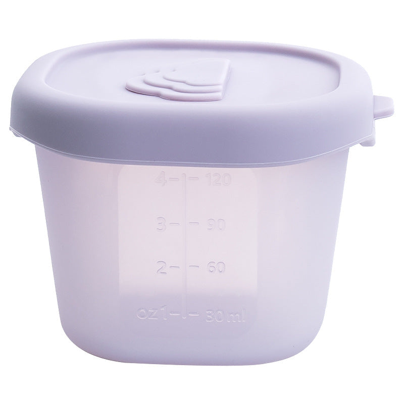 Baby Silicone Food Storage Container, Baby Puree Freezer Box, Meat Puree Freezing Tray, Portion Ice Cube Mold, Independent Storage, Baby Food Freezing Grid