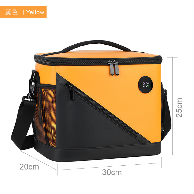 Sufei One-Touch Temperature Display Picnic Bag, Insulated Bag, Sealed and Leak-Proof, Long-Lasting Thermal Insulation and Cold Preservation, Outdoor Camping Travel Ice Bag
