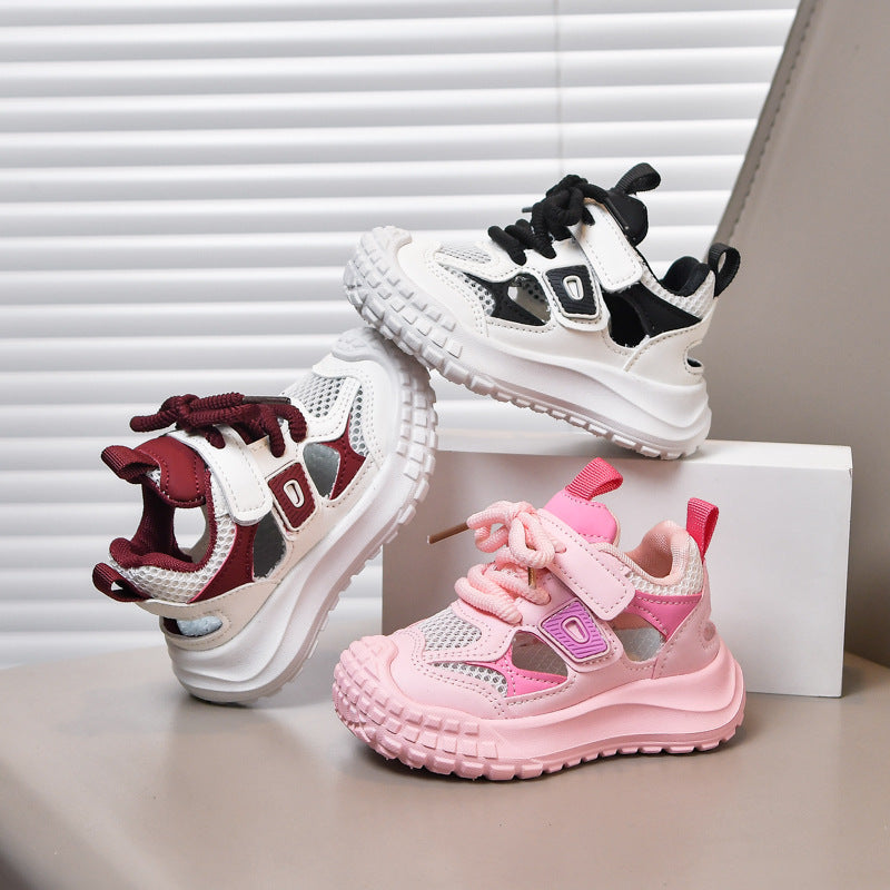 Single Mesh Breathable Mesh Shoes 2026 Summer New Children's Casual Shoes Boys and Girls Closed-Toe Sports Sandals Wholesale