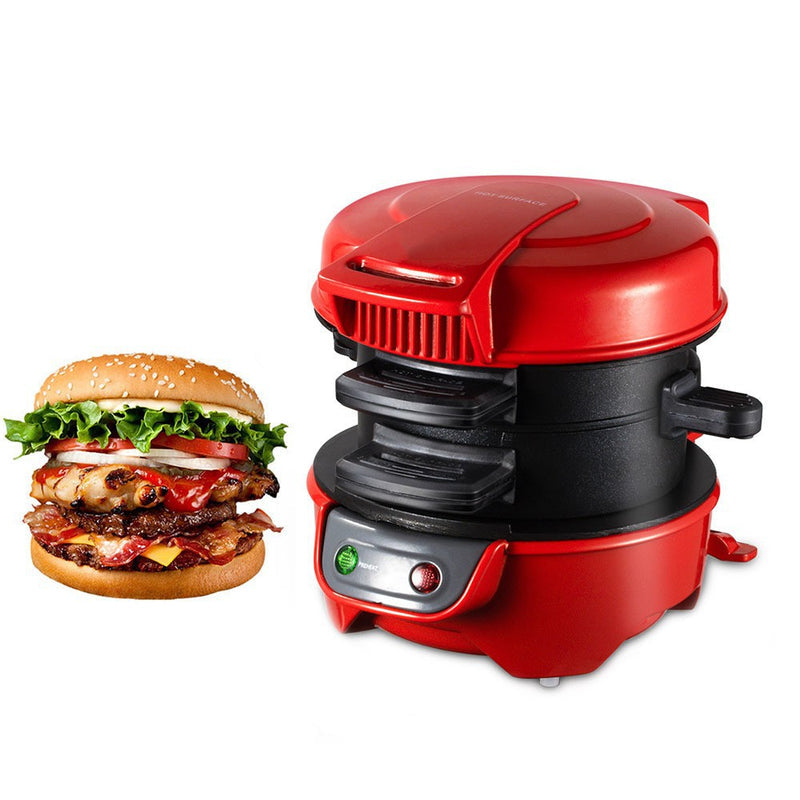 European rules multi-function hamburger machine hamburger bread machine omelette machine sandwich machine steak panini breakfast machine