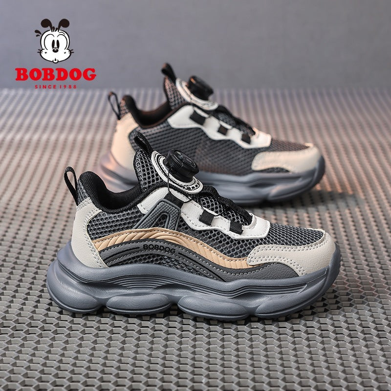 Babudou Boys' Shoes 2026 Kidsren's Mesh Sports Shoes Korean Style Dad Shoes Casual Running Shoes Lightweight Trendy Shoes