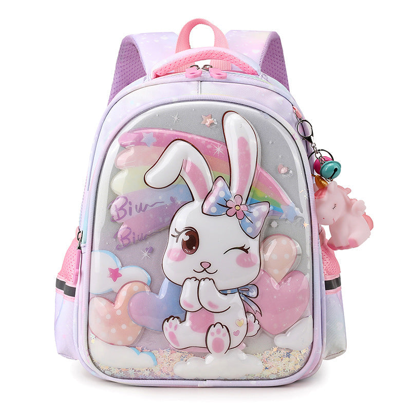 Children's Schoolbags Cartoon Cute Kuromi Baby Kindergarten Backpack Burden-Reducing Primary School Students First and Second Grade Backpack