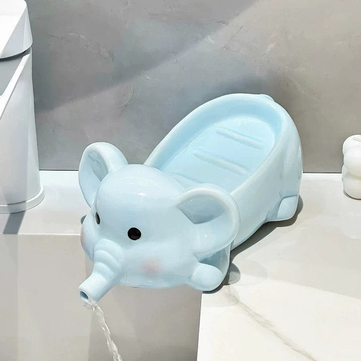 Ceramic Siamese Cat Toothbrush Holder for Home Use, High Aesthetic Toothbrush and Toothpaste Storage Rack for Bathroom Vanity