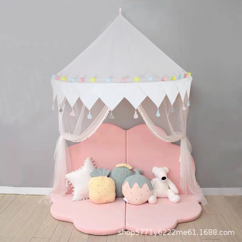 ins children's tent kindergarten huanchuang indoor princess room wall hanging bedside decoration bed curtain reading corner reading area