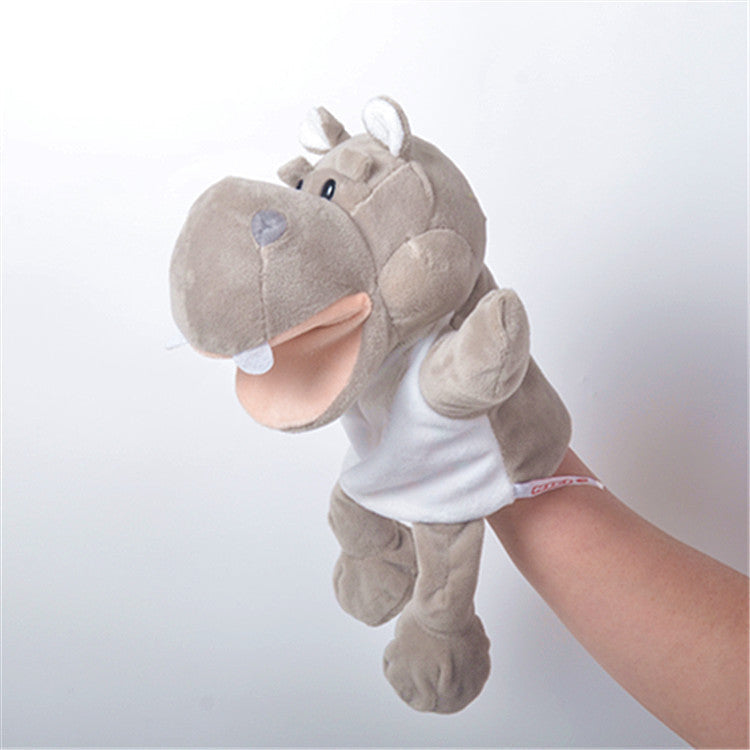 Ventriloquism Animal Hand Puppet Plush Toy Family Interactive Gloves Kindergarten Storytelling Can Open Mouth Doll Rag Doll