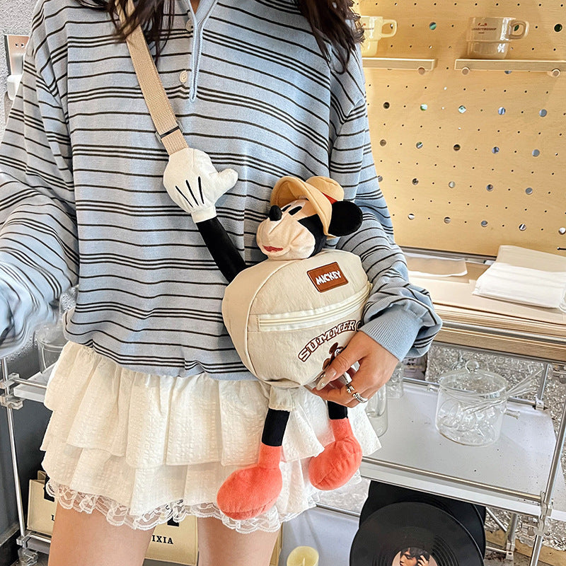 New Summer Hot-Selling Cute Mickey Mini Bag—Happy Camping Crossbody Bag, Everyday Versatile Fashion Travel Mini Backpack