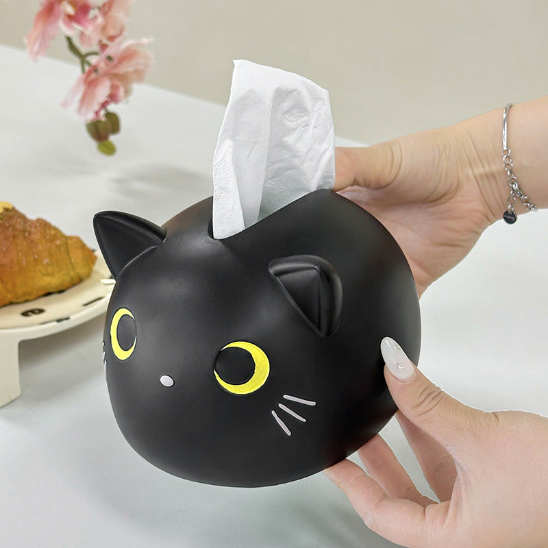 Creative Cute Tissue Box Paper Box Household Living Room Desktop High-end Light Luxury Car Napkin Advanced Sense Tissue Box