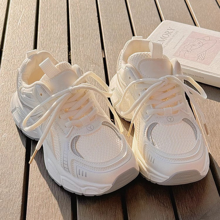 Dad Shoes for Women 2026 Spring and Summer New Breathable Mesh Shoes Thick-Soled Height-Increasing Shoes to Match Skirts Sports Casual Shoes for Women