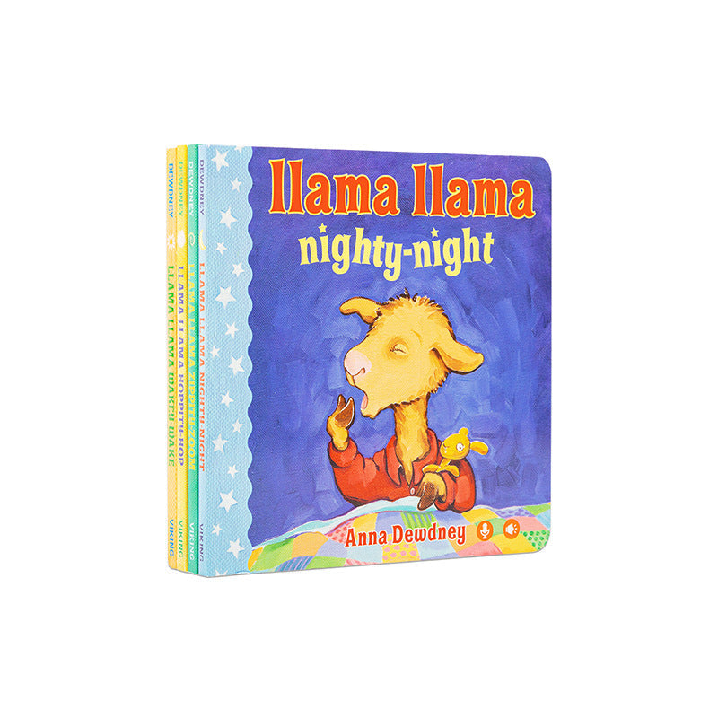 Little Bean Point-And-Read Books Llama Llama 4-Book Cardboard Set Point-And-Read Edition Alpaca Llama Behavior and Emotions