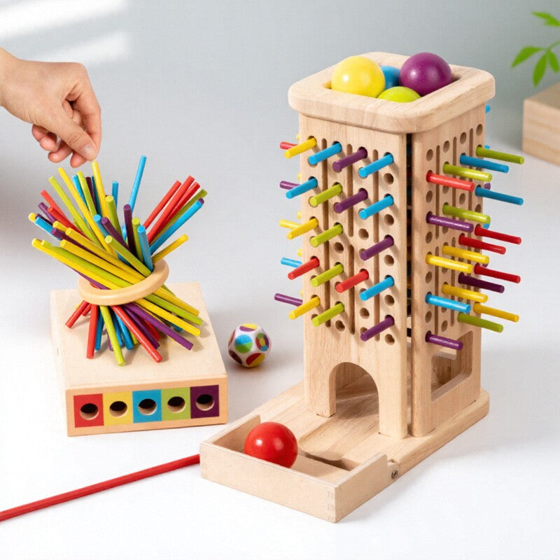 Wooden stick balancing game stick, children's concentration training toy, kindergarten middle a