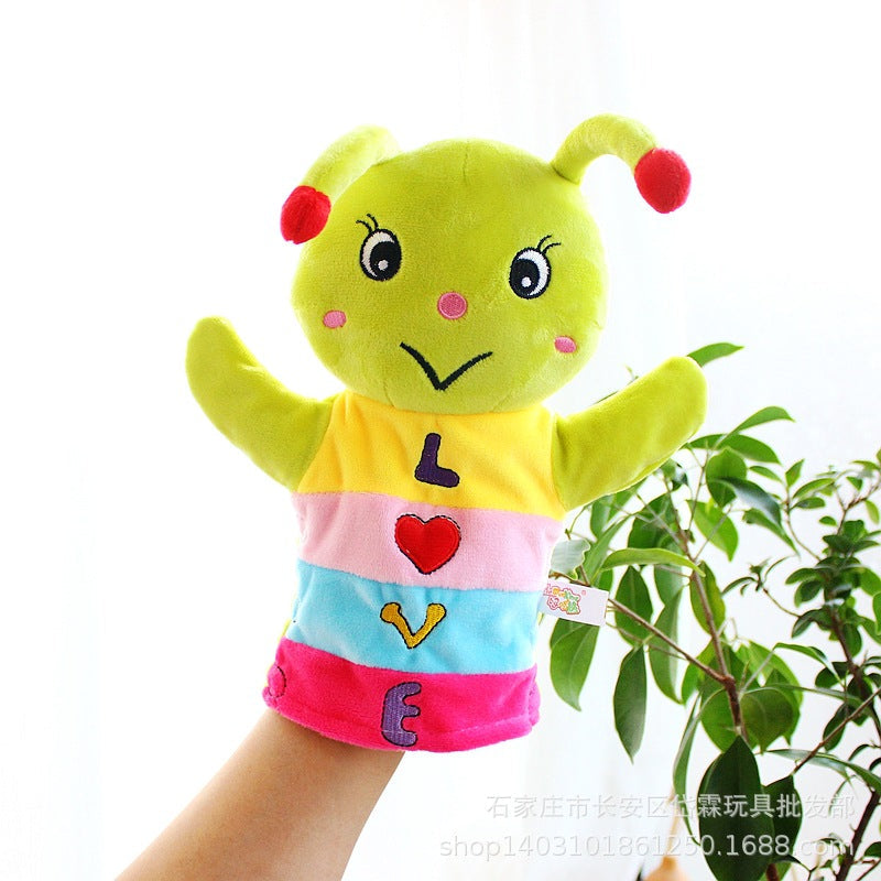 Cartoon Animal Plush Hand Puppets That Can Open Their Mouths, Parent-Child Toys for Kindergarten Storytelling, Cross-Border Ready Stock, Custom Logo