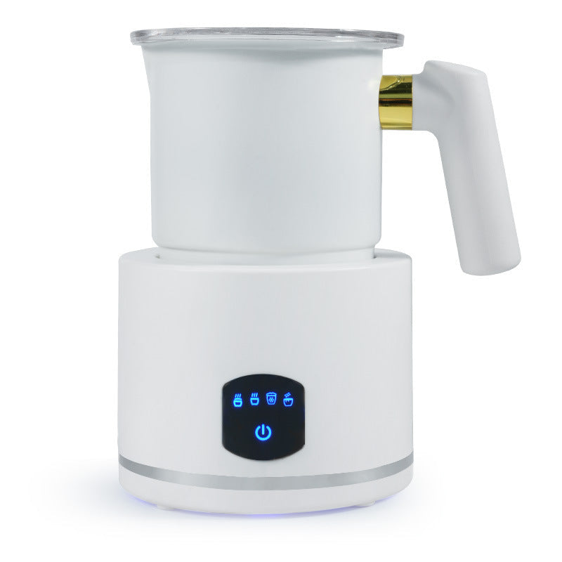 Magnetic Stainless Steel Electric Hot and Cold Milk Frother Fully Automatic Household Milk Frother Milk Foaming Mixing Cup Milk Frother