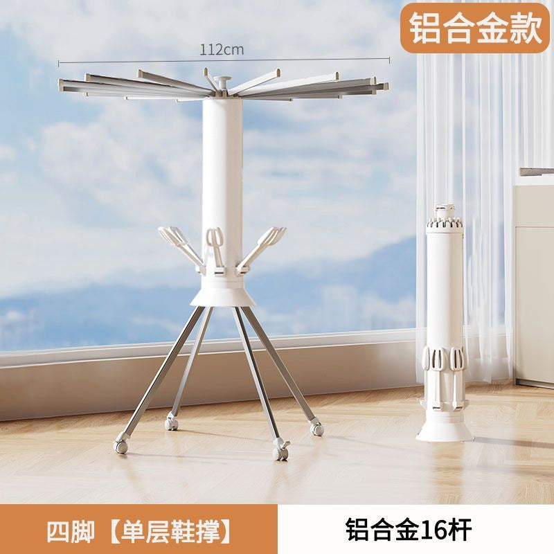 Bestselling Octopus Foldable Clothes Drying Rack, Balcony Household Floor-Standing Multi-Function Mobile Laundry Hanger for Drying Clothes & Blankets