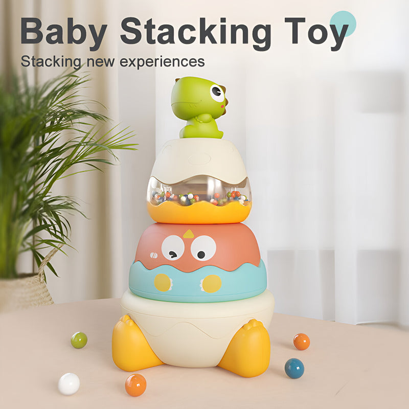 Baby Multi-Function Hand-Crank Rattle Bed Bell with Twisting Sound & Lights, Teething Chew Toy for Ages 0-3, Soothing Newborn Rattle
