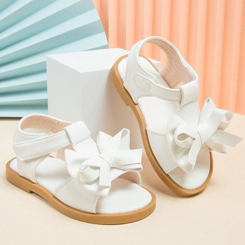Summer New Arrival for Girls’ Cross-Border E-Commerce: Sweet Butterfly Bow Princess Sandals with Open-Toe, Comfortable & Casual